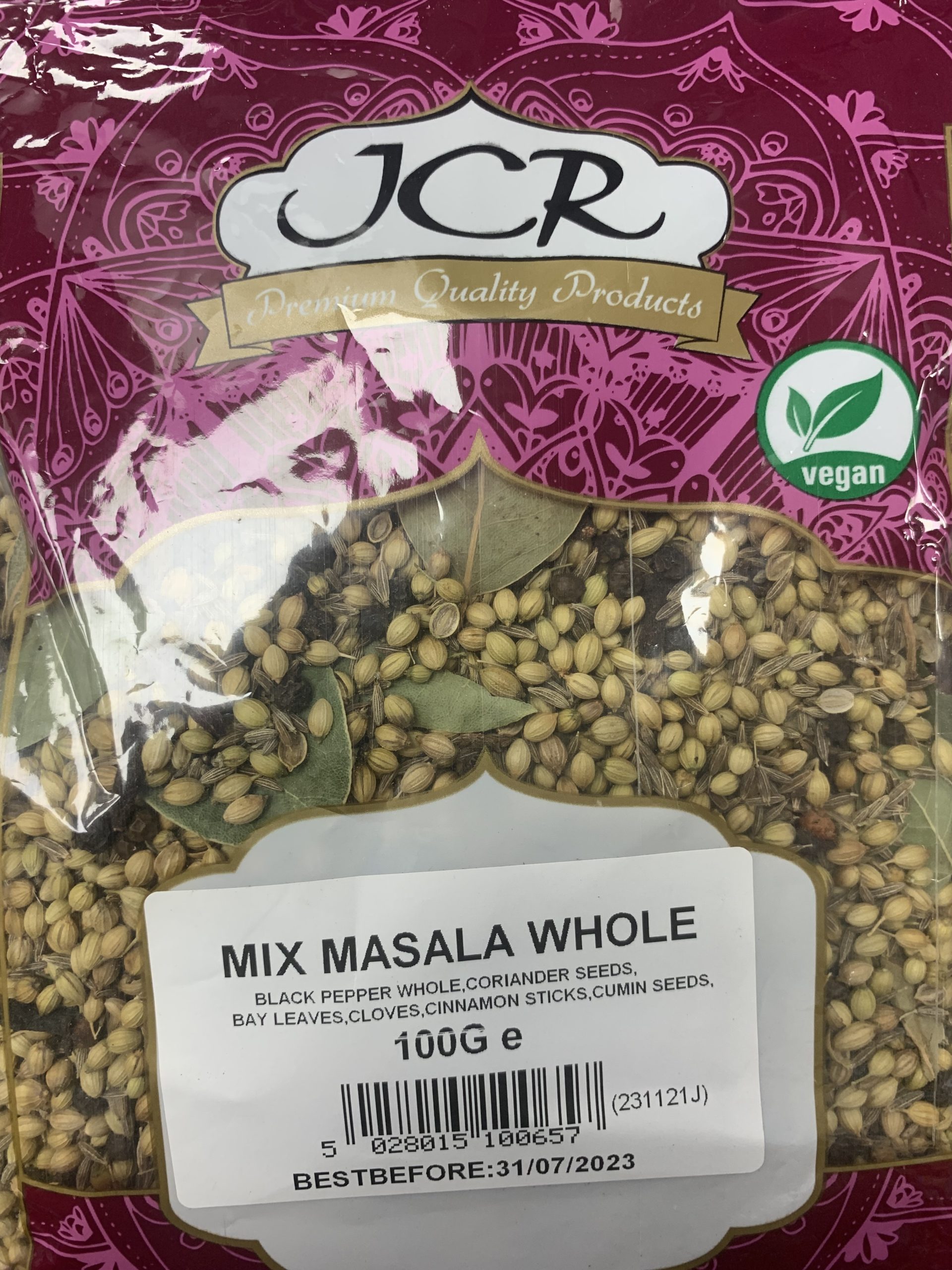 JCR Mix Masala whole 100g