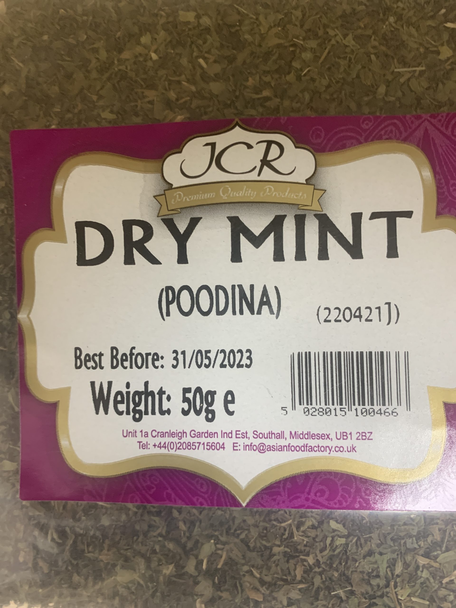 JCR Dry mint 50g